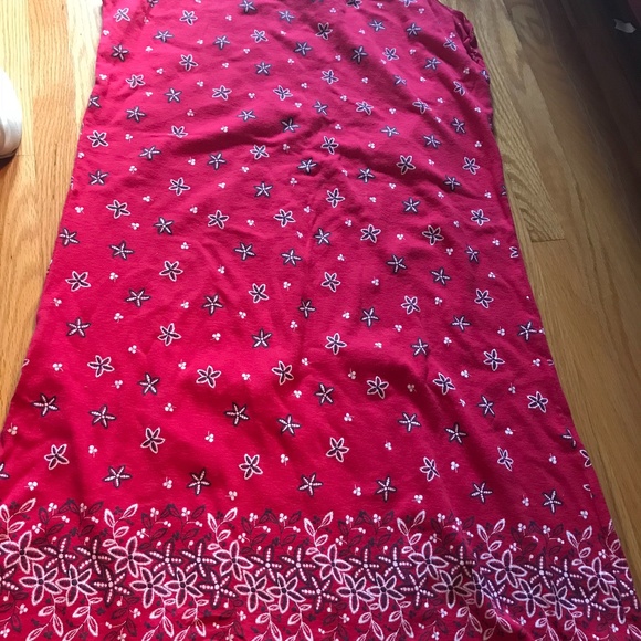 Red cotton PJ dress - size XL - Picture 6 of 8